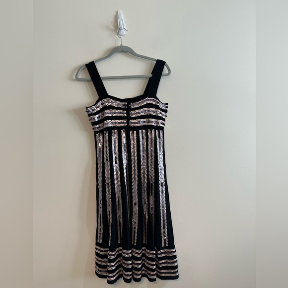 Missoni Dress Black Classic Knit With Pink And Silver Sequins Size 42 - Picture 3 of 12